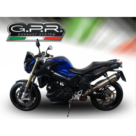 GPR SCARICO DI SCARICO OMOLOGATO CON RACCORDO BMW.37.GPAN.TO BMW F 800 R 2009/14 GPE ANNIVERSARY TITANIUM