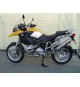 GPR SCARICO DI SCARICO OMOLOGATO CON RACCORDO BMW.12.TO BMW R 1200 GS 2004/09 - ADV 2005/2010 TITANIUM OVALE / OVAL