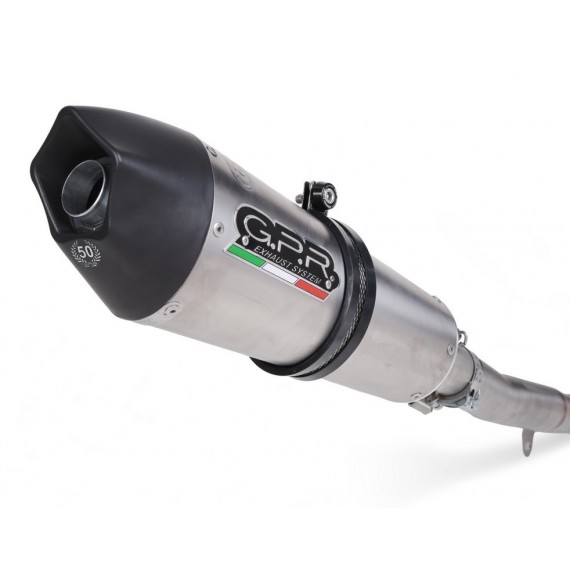 GPR COPPIA SCARICHI DI SCARICO OMOLOGATI CON RACCORDO D.75.GPAN.TO DUCATI MONSTER 696 2008/14 GPE ANNIVERSARY TITANIUM