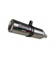 SCARICO GPR EXHAUST SYSTEM COMPATIBILE CON CF MOTO 650 NK 2012 TERMINALE SCARICO OMOLOG. CON RACCORDO M3 TITANIUM NATURAL 