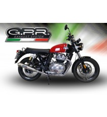 GPR SCARICO GPR EXHAUST SYSTEM COMPATIBILE CON ROYAL E. CONTINENTAL 650 2019/20 E4 SCARICHI SCARICO OMOLOG.CON RACCORDO POWERC