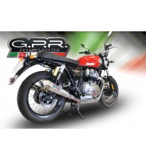 GPR SCARICO GPR EXHAUST SYSTEM COMPATIBILE CON ROYAL E. CONTINENTAL 650 2019/20 E4 SCARICHI SCARICO OMOLOG.CON RACCORDO POWERC